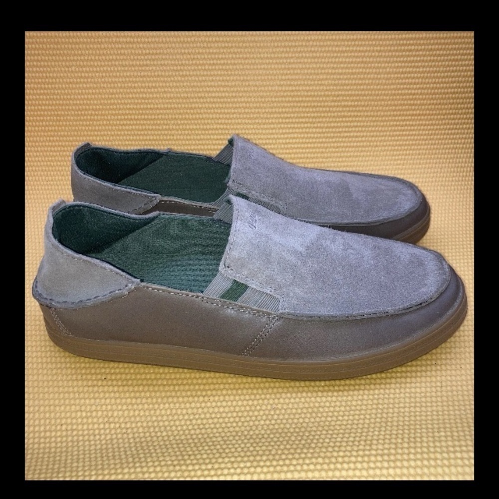 Olukai 10217-1313 Men's Pahono Slip On Suede Leather Shoes  US 12 EUR 45 Tan